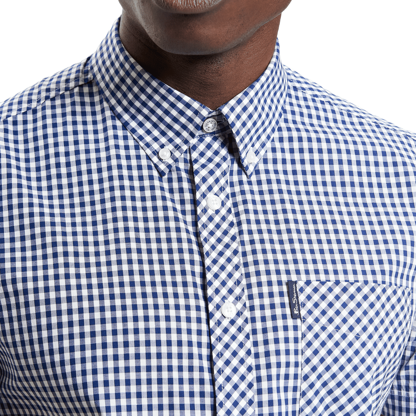 Ben Sherman Mens Signature Gingham Big & Tall Short Sleeve Shirt