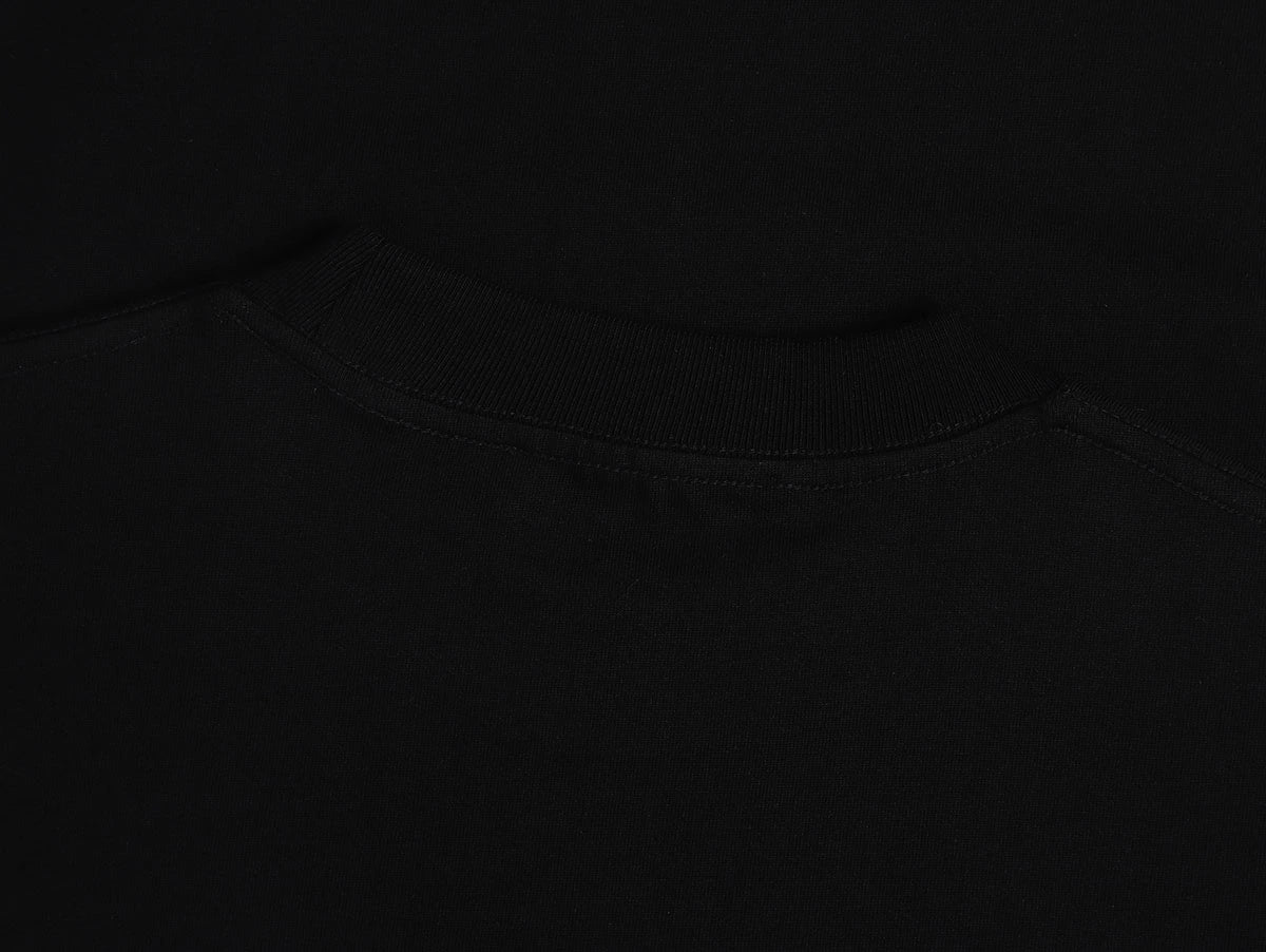 220 GSM LOOSE FIT 'BLACK' T-SHIRT