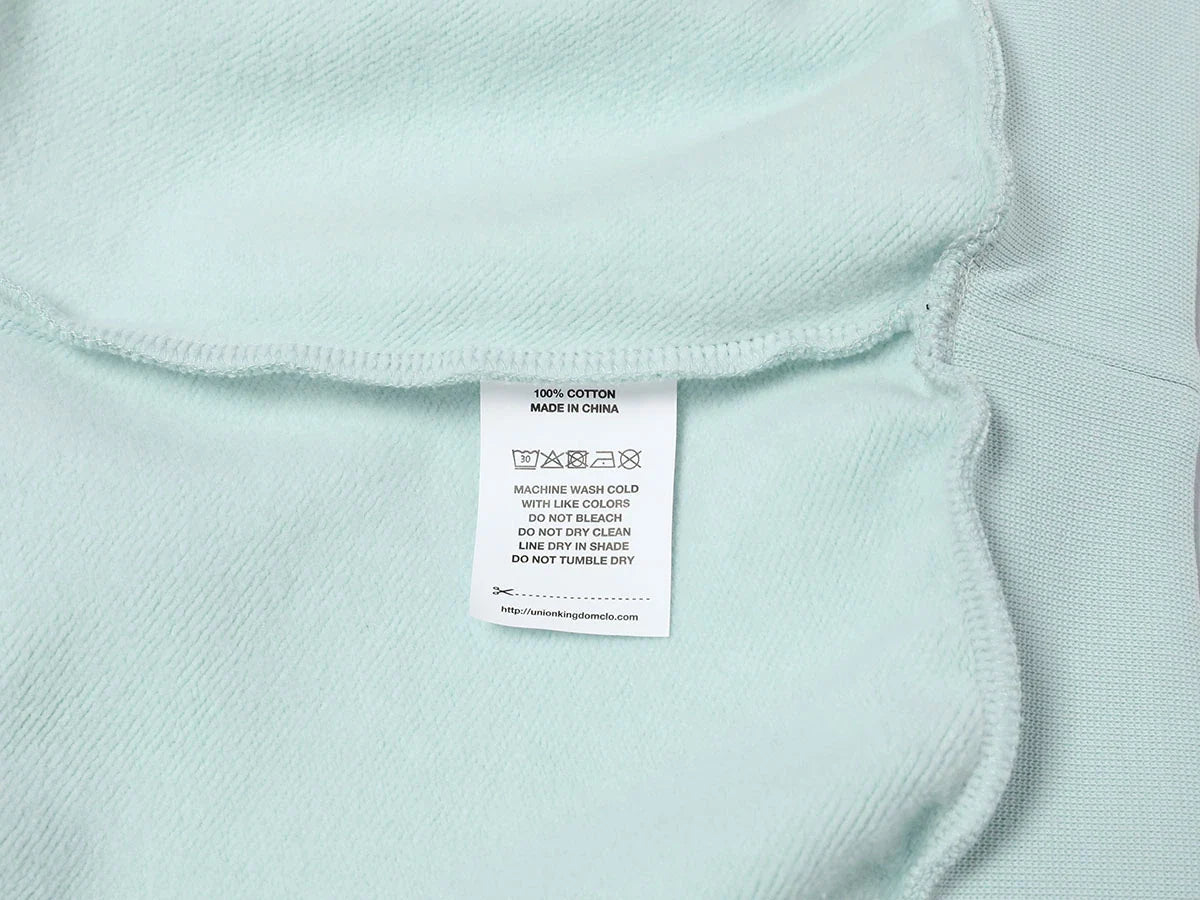 600 GSM RAGLAN CROPPED FIT 'LIGHT BULE' HOODIE