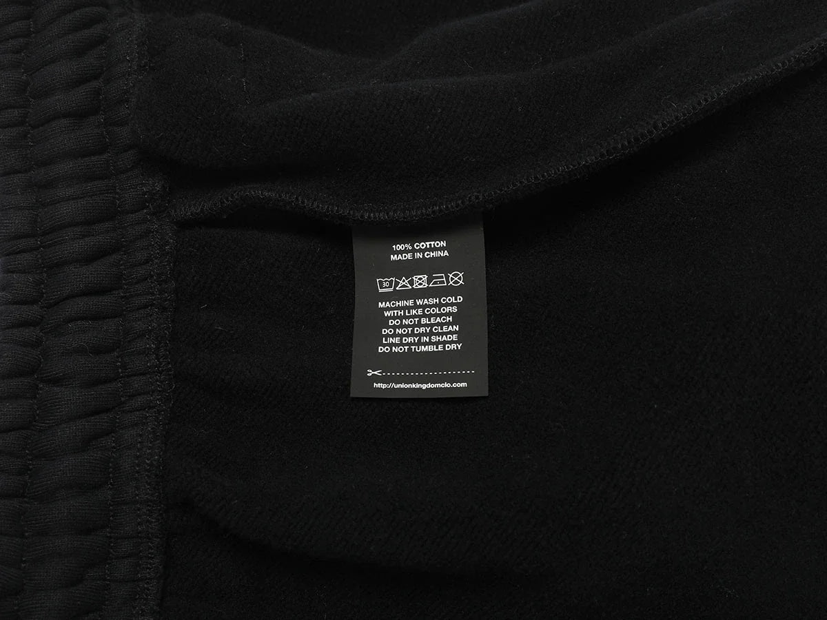 600 GSM BAGGY FIT 'BLACK' PANTS