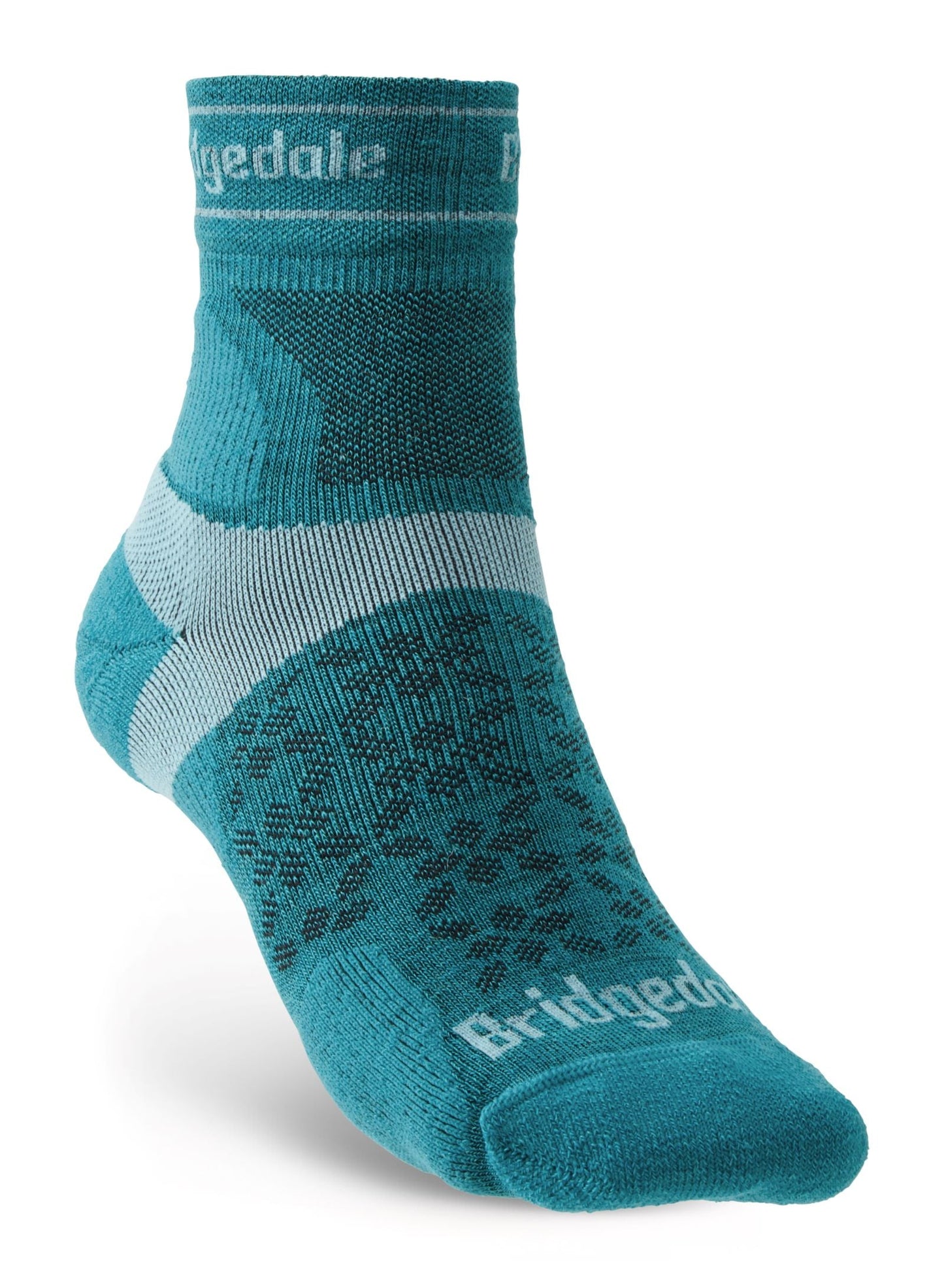 Bridgedale Womens Trail Run Ultralight T2 Merino Sport 3/4 Crew Socks