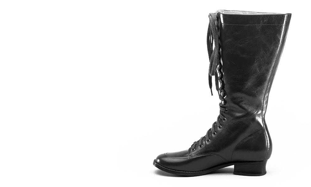 Bessie Vintage Aviator Boots (Brown)