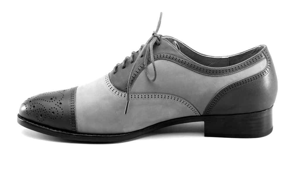 Dandy Men's Vintage Cap Toe Oxfords (Brown/Cognac)