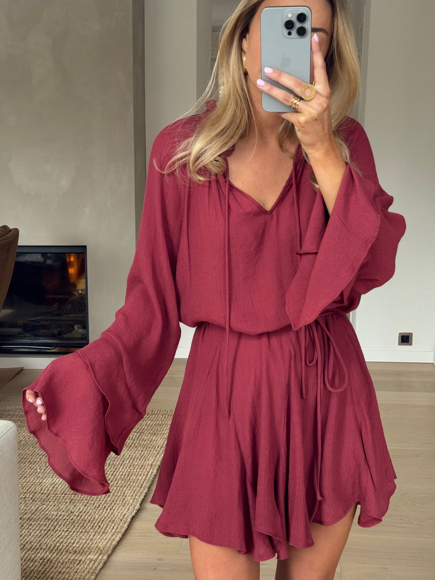 Brick Zora Dress