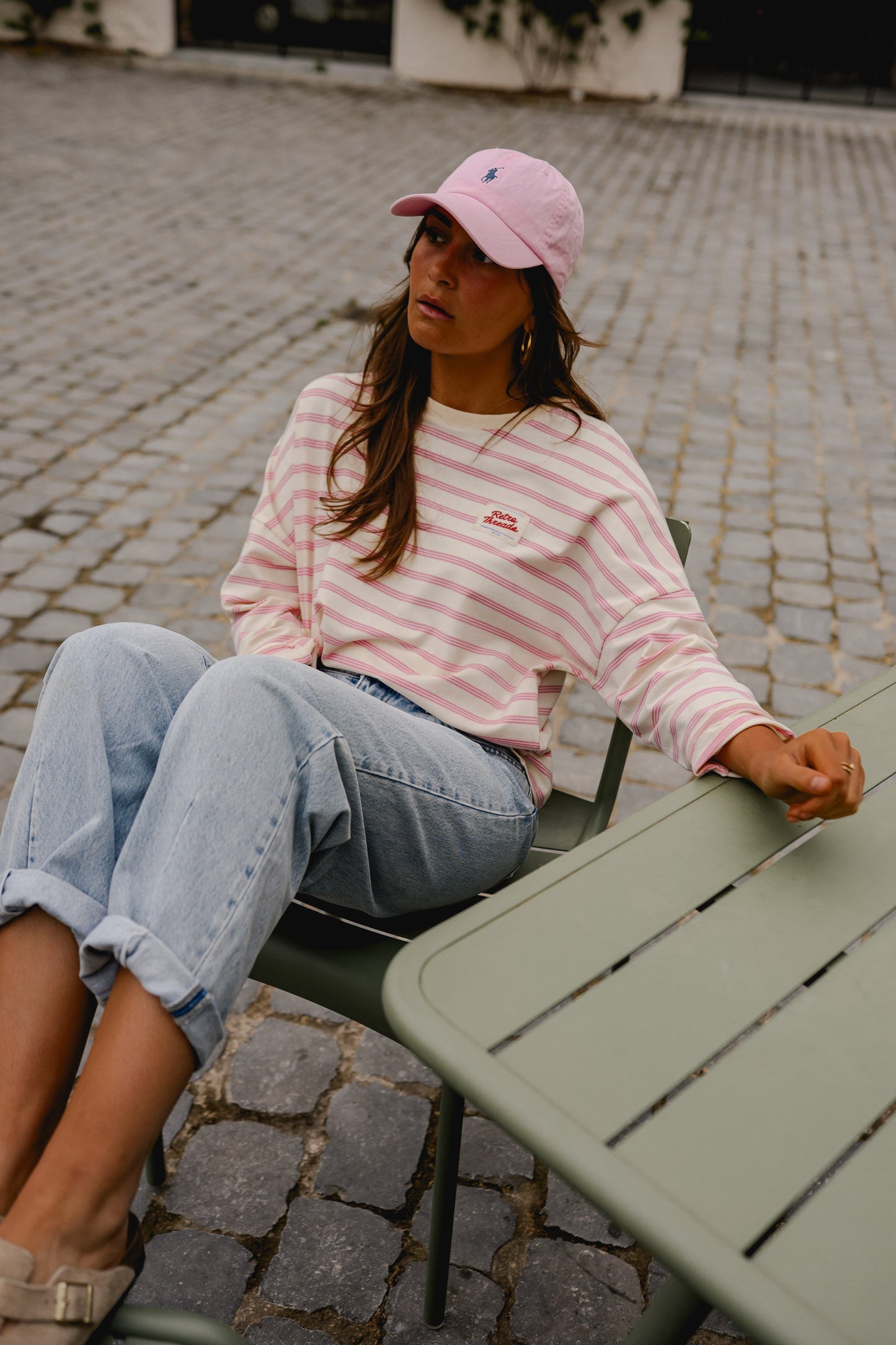 Pink Striped Dalti T-Shirt