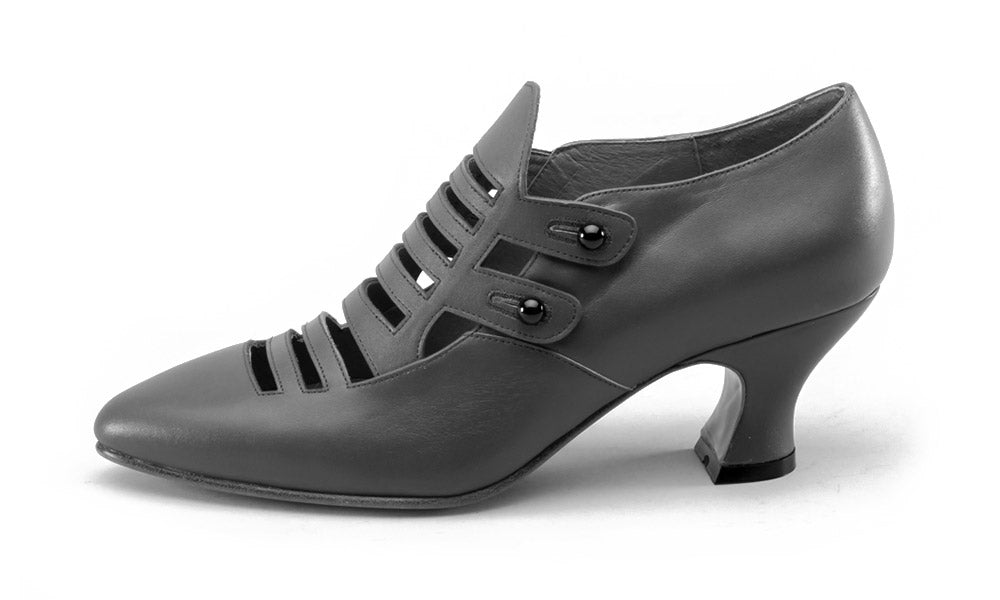Endora Victorian Witch Shoes (Arsenic Green)
