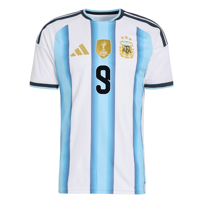 J. ALVAREZ #9 Argentina Home Player Version Jersey World Cup 2026