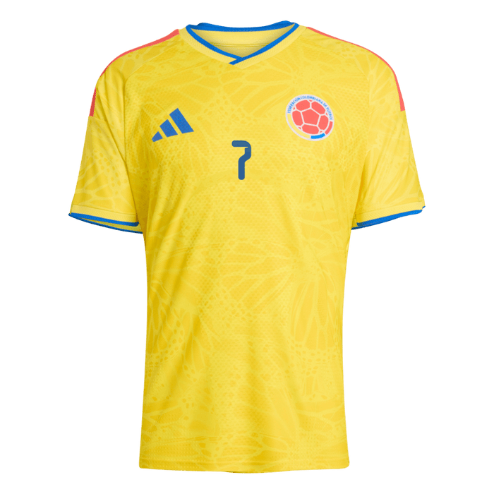 LUIS DíAZ #7 Colombia Home Player Version Jersey World Cup 2026