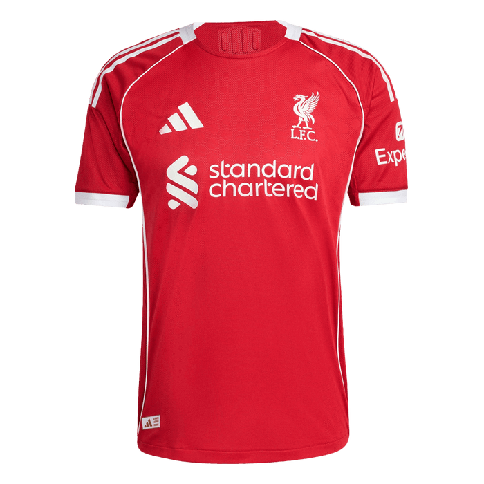 M.SALAH #11 Liverpool Home Authentic Soccer Jersey 2025/26