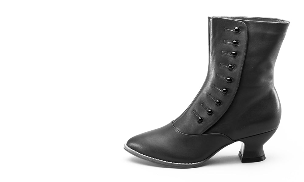 Tavistock Victorian Button Boots (Oxblood)