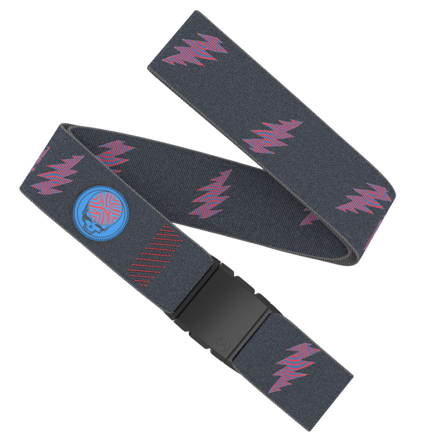 Arcade Mens Grateful Dead We Are Everywehre Webbed Belt - Charcoal - OS