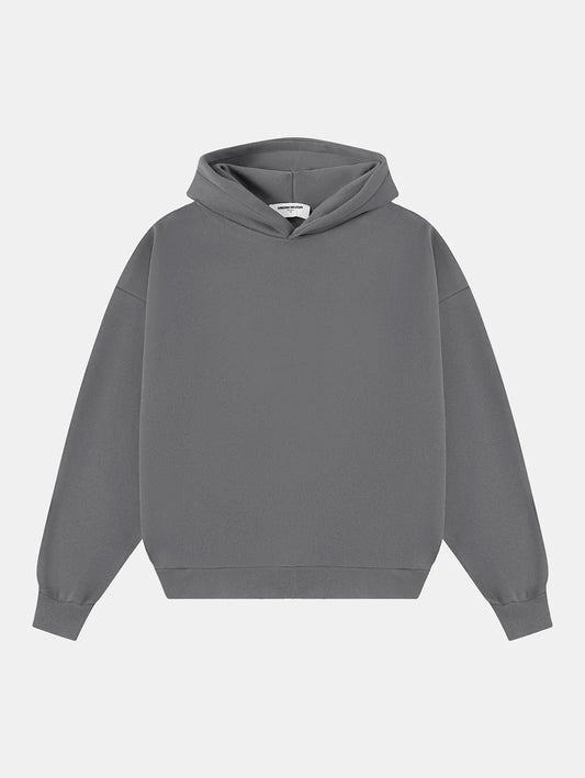 500 GSM BOXY CROPPED 'STONE' HOODIE