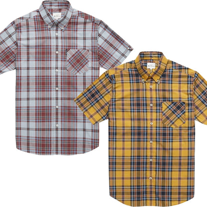 Ben Sherman Mens Classic Check Big & Tall Short Sleeve Shirt