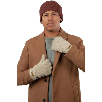 Barts Mens Haakkon Wool Fleece Lined Ribbed Cuff Gloves