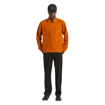 Brixton Mens Union Full Zip Flannel Bomber Jacket
