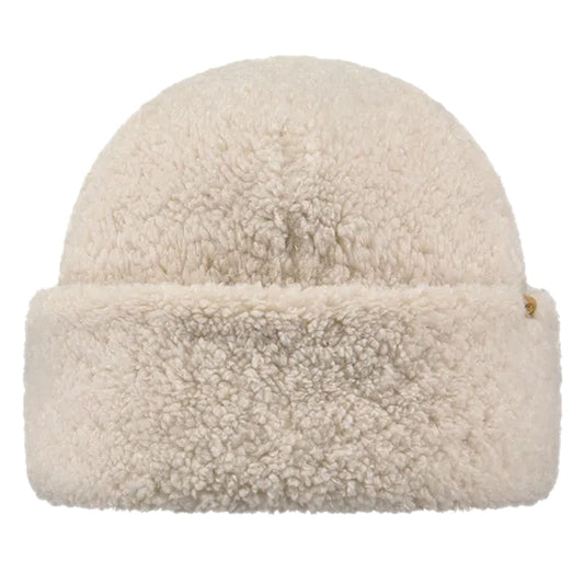 Barts Womens Teddybow Teddy Fur Winter Beanie - Cream - OS