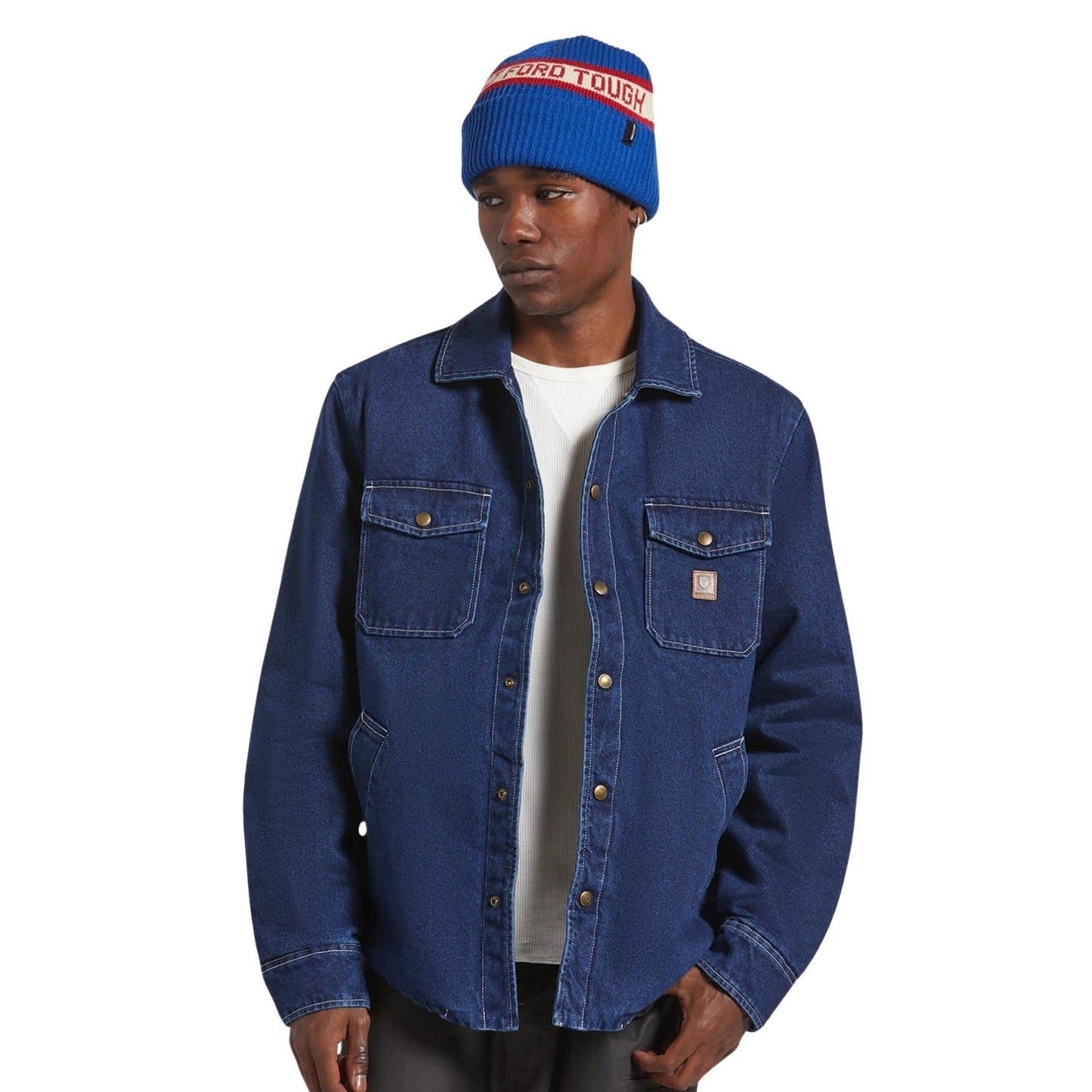 Brixton Mens Durham Sherpa Lined Bomber Jacket