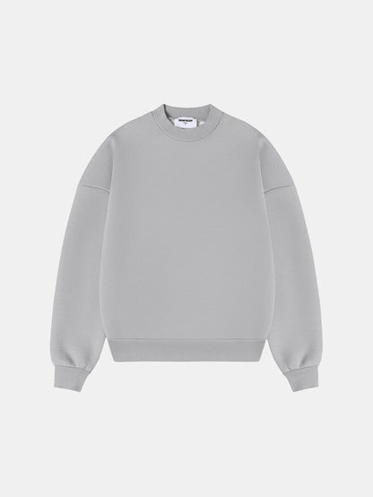 630 GSM BOXY CROPPED FIT 'ARCTIC GRAY' CREWNECK