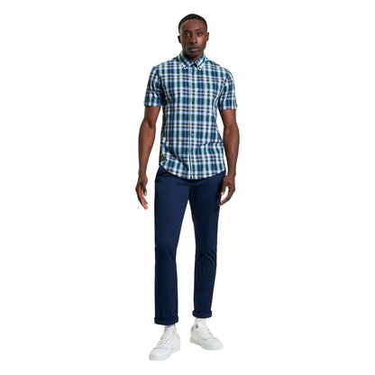 Ben Sherman Mens Irregular Check Short Sleeve Shirt
