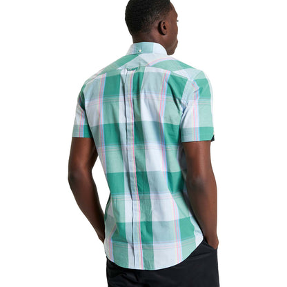 Ben Sherman Mens Multicolour Overcheck Short Sleeve Shirt