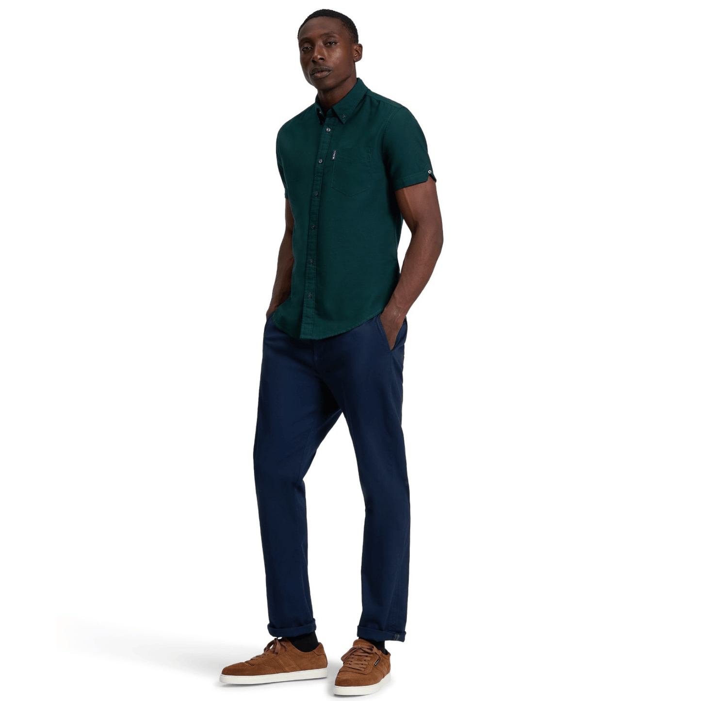 Ben Sherman Mens Signature Oxford Short Sleeve Shirt