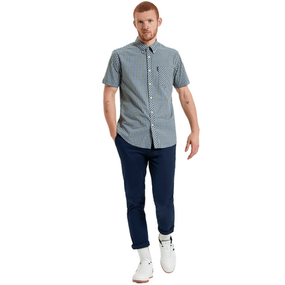 Ben Sherman Mens Signature House Check Big & Tall Short Sleeve Shirt