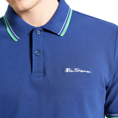 Ben Sherman Mens Signature Pique Big & Tall Short Sleeve Polo Shirt