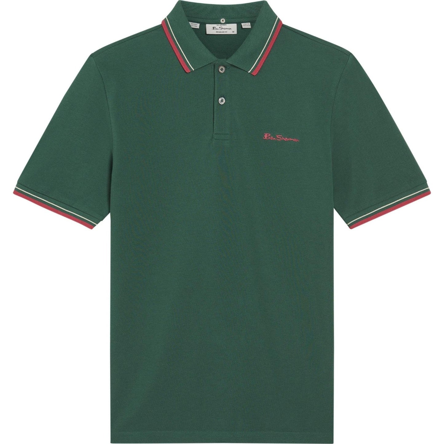 Ben Sherman Mens Signature Pique Short Sleeve Polo Shirt
