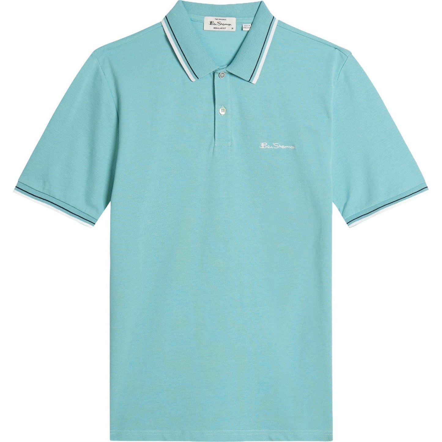 Ben Sherman Mens Signature Pique Short Sleeve Polo Shirt