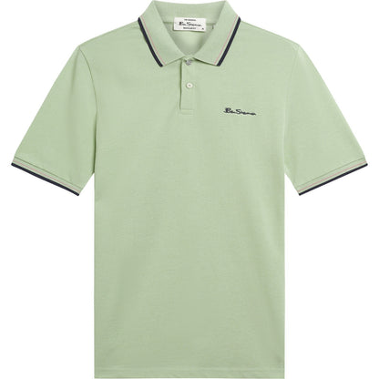 Ben Sherman Mens Signature Pique Short Sleeve Polo Shirt