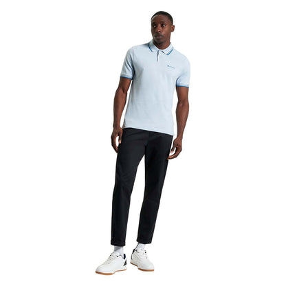 Ben Sherman Mens Signature Pique Short Sleeve Polo Shirt
