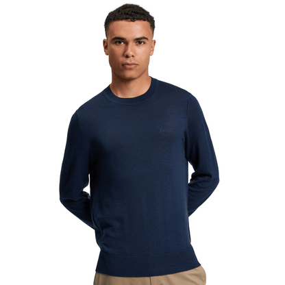 Ben Sherman Mens Merino Crew Neck Knitwear Jumper