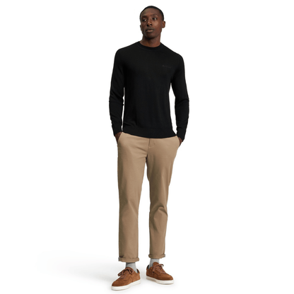 Ben Sherman Mens Merino Crew Neck Knitwear Jumper