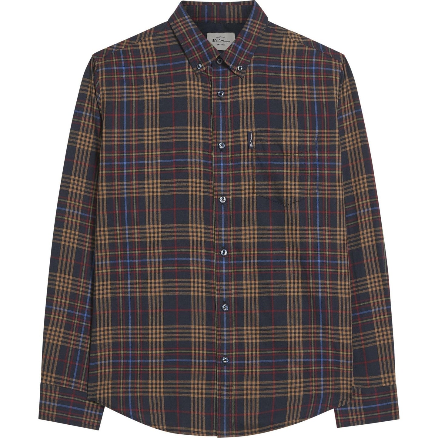Ben Sherman Mens Multi Check Long Sleeve Shirt