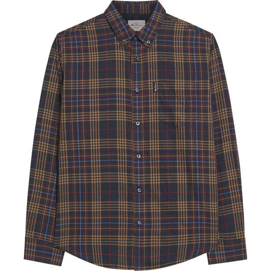 Ben Sherman Mens Multi Check Big & Tall Long Sleeve Shirt