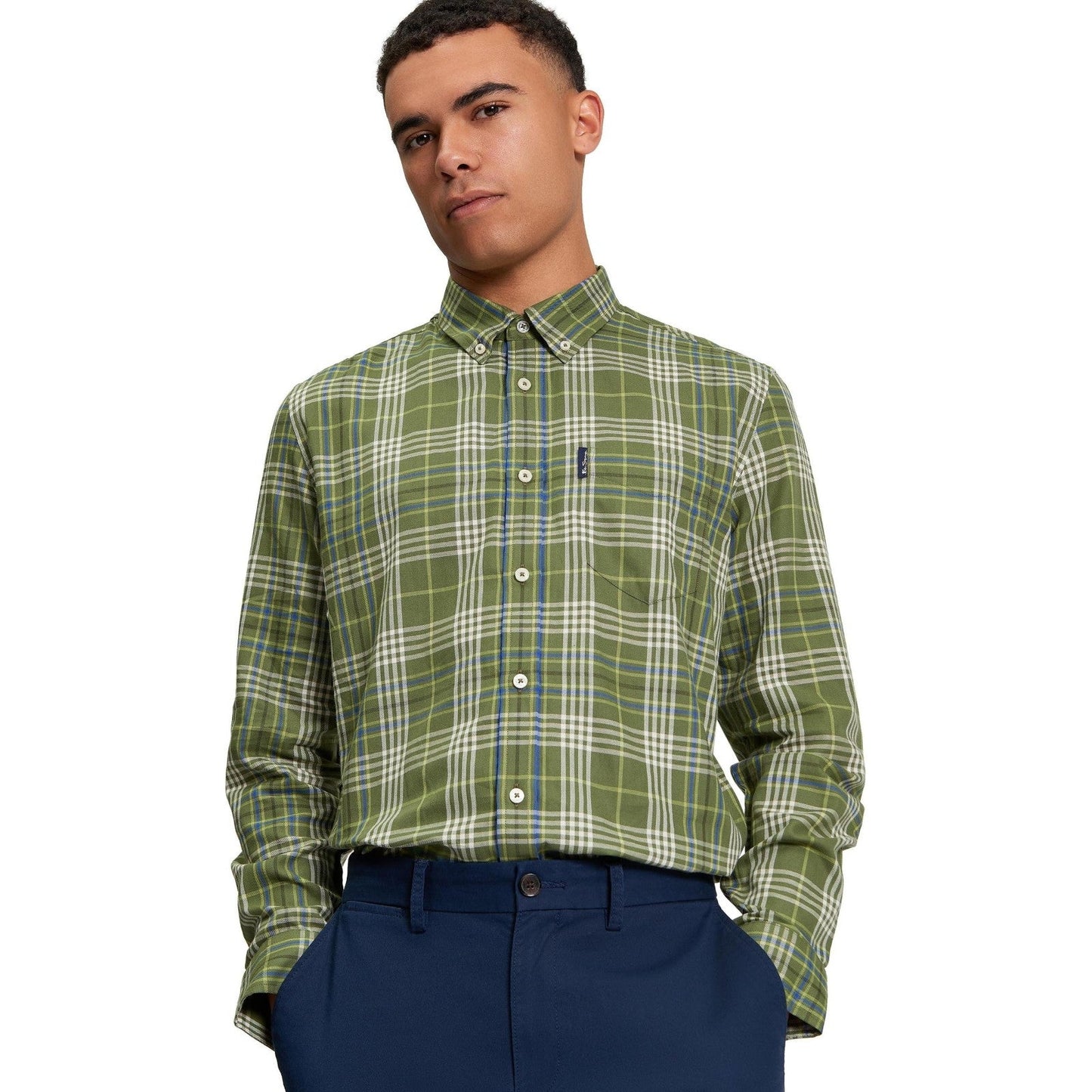 Ben Sherman Mens Multi Check Long Sleeve Shirt