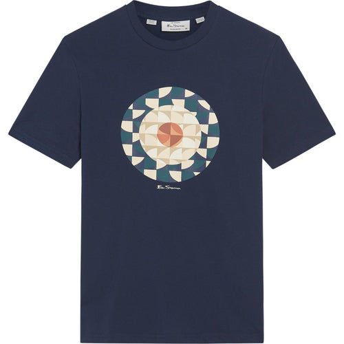 Ben Sherman Mens Geo Target Big & Tall Short Sleeve T-Shirt