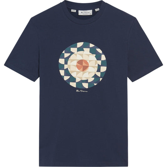 Ben Sherman Mens Geo Target Big & Tall Short Sleeve T-Shirt