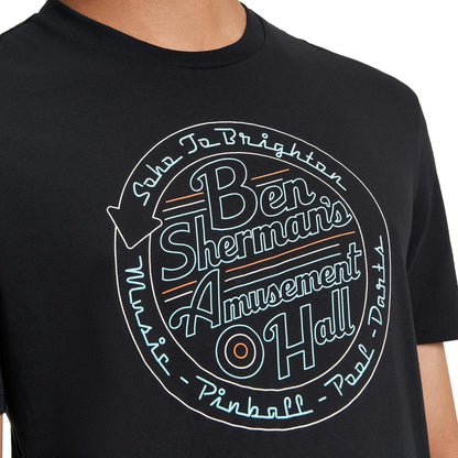 Ben Sherman Mens Amusement Hall Graphic Short Sleeve T-Shirt