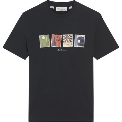 Ben Sherman Mens Pub Sports Graphic Short Sleeve T-Shirt