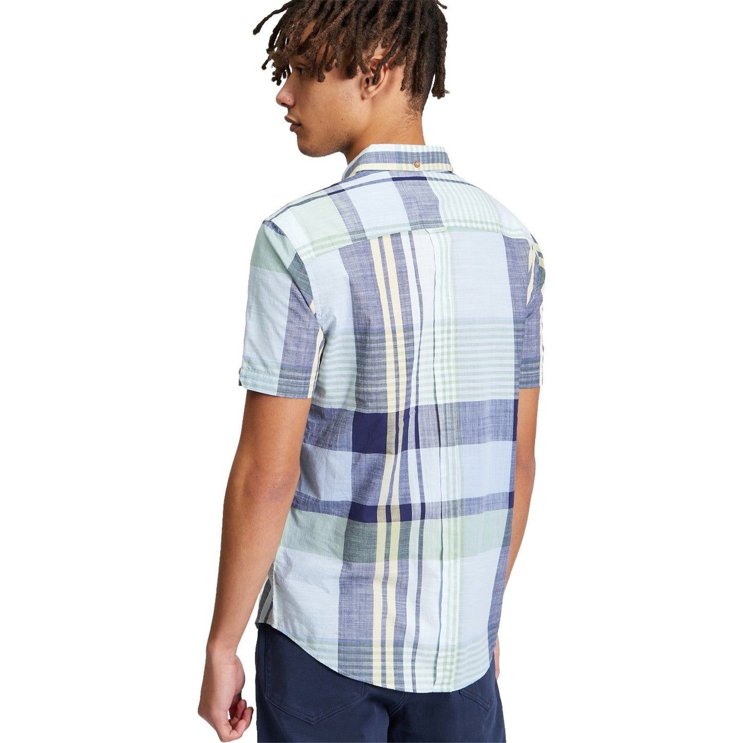 Ben Sherman Mens Large Madras Check Short Sleeve Shirt