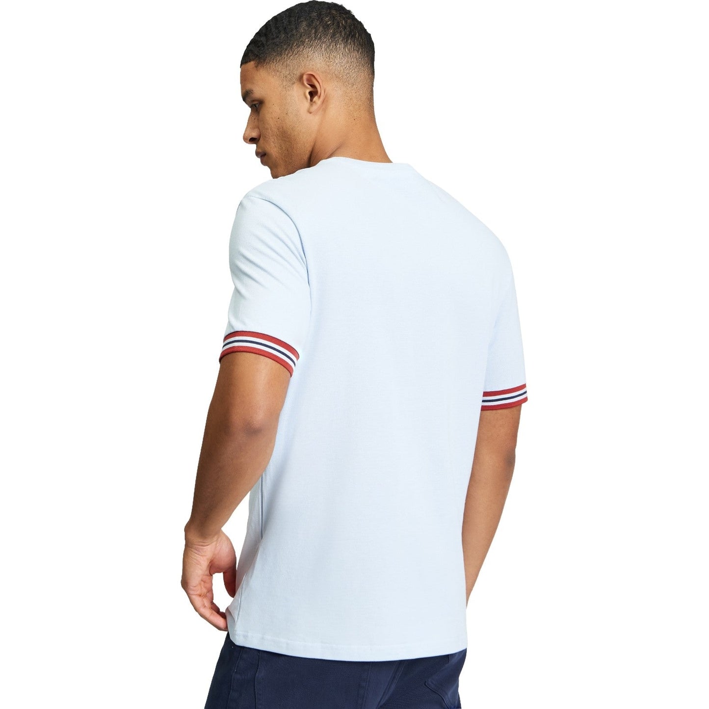 Ben Sherman Mens Pique Tipped Short Sleeve T-Shirt