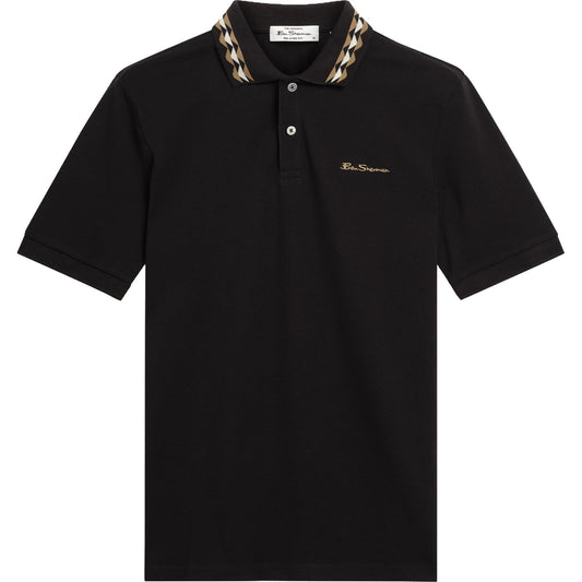 Ben Sherman Mens Collar Interest Big & Tall Short Sleeve Polo Shirt