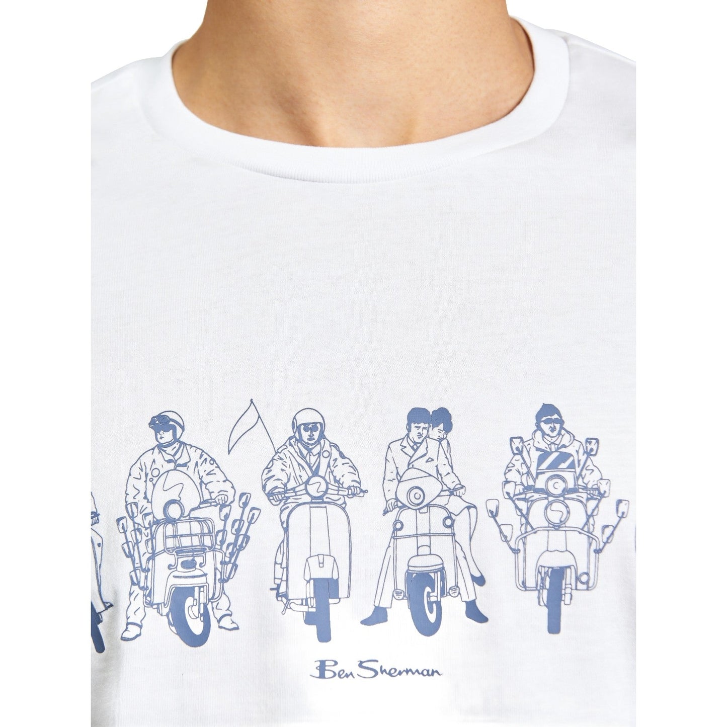 Ben Sherman Mens The Start Line Graphic Short Sleeve T-Shirt
