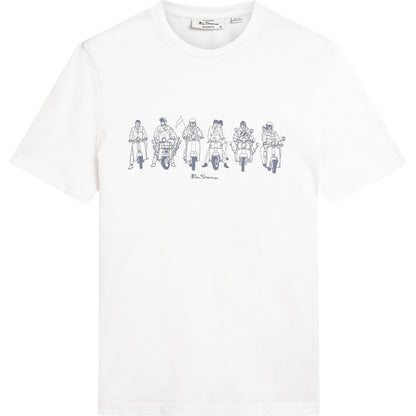Ben Sherman Mens The Start Line Graphic Short Sleeve T-Shirt
