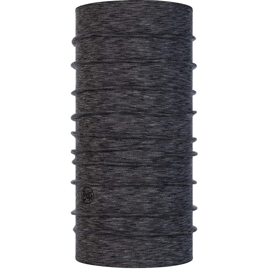 Buff Midweight Merino Wool Stripes Tubular Neck Gaiter - Grey