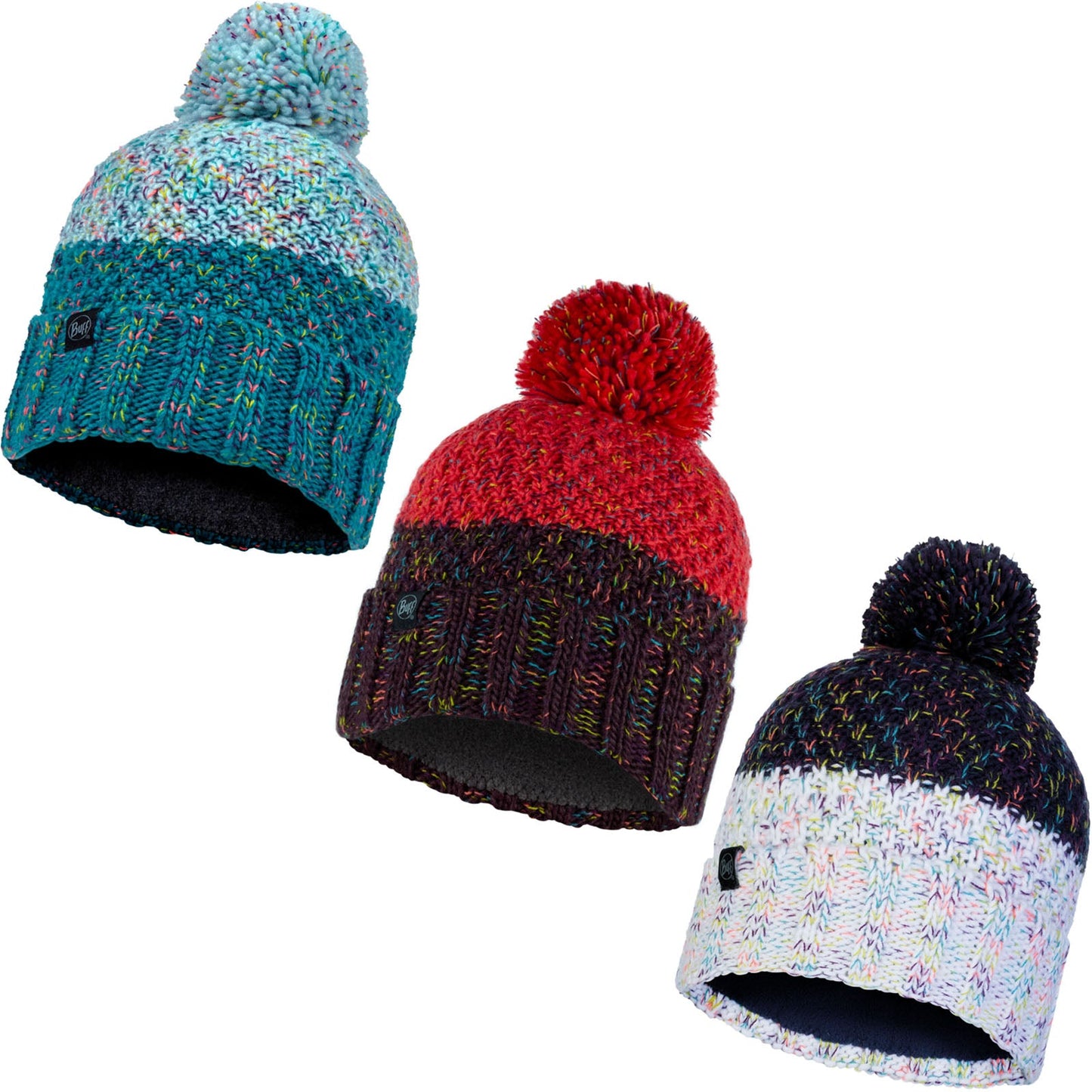Buff Unisex Knitted Fleece Lined Beanie Hat