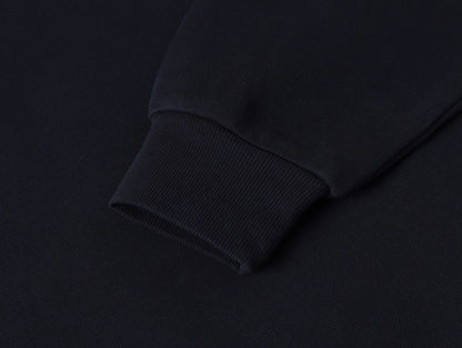 630 GSM BOXY CROPPED FIT 'NAVY BLUE' CREWNECK