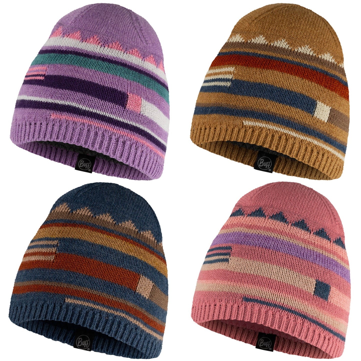 Buff Kids Knitted Fleece Lined Beanie Hat