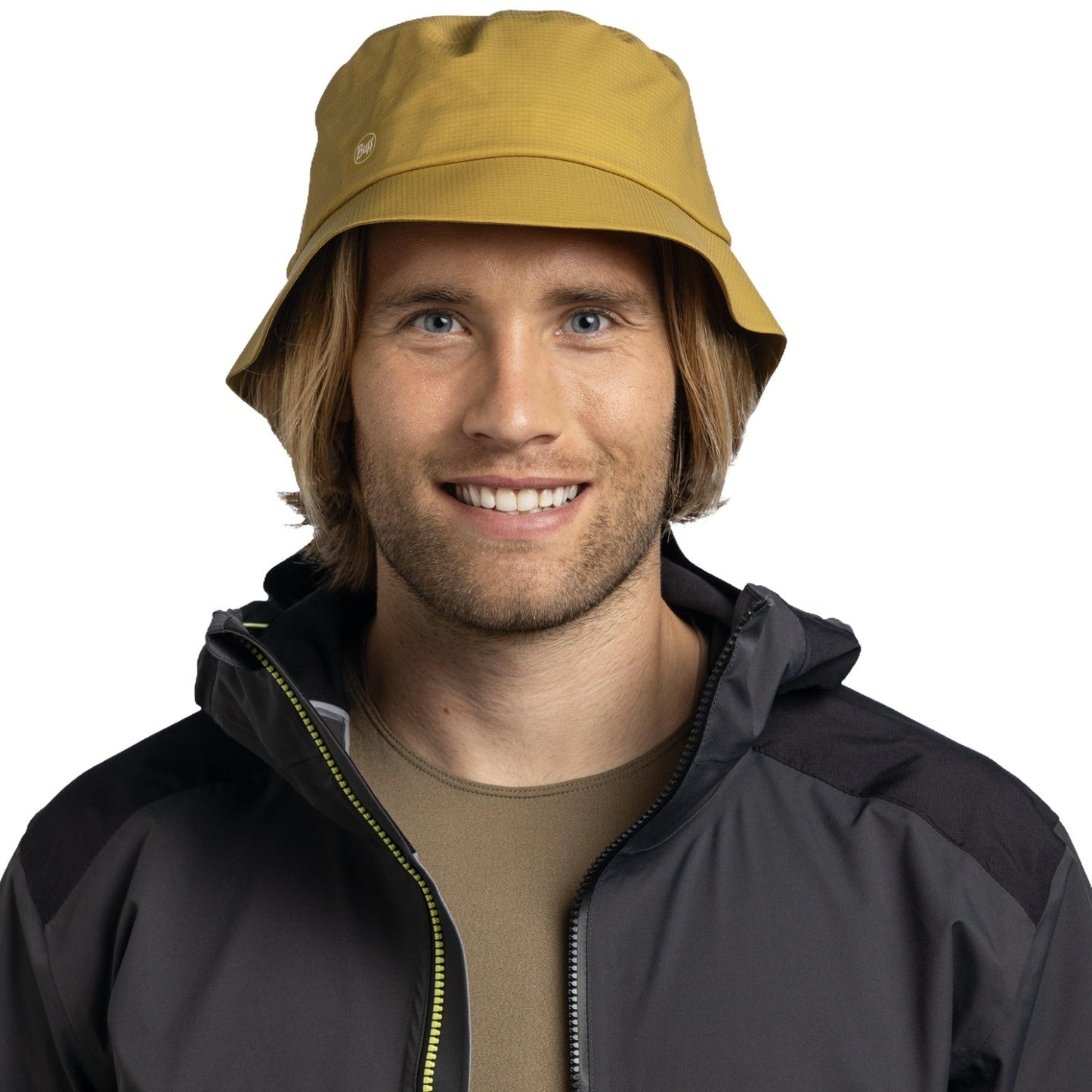 Buff Rain Solid Bucket Hat